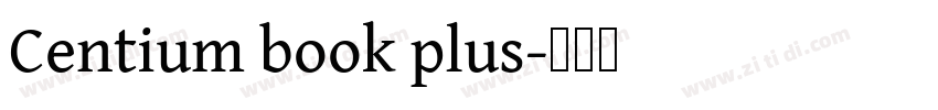 Centium book plus字体转换